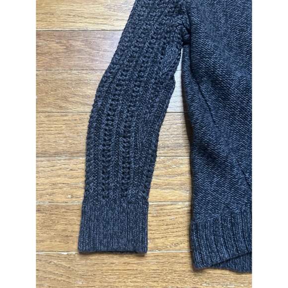 American Eagle Y2K Knit Sweater Full Zip Gemstones Charcoal Grey Small New W Tag - Picture 7 of 7